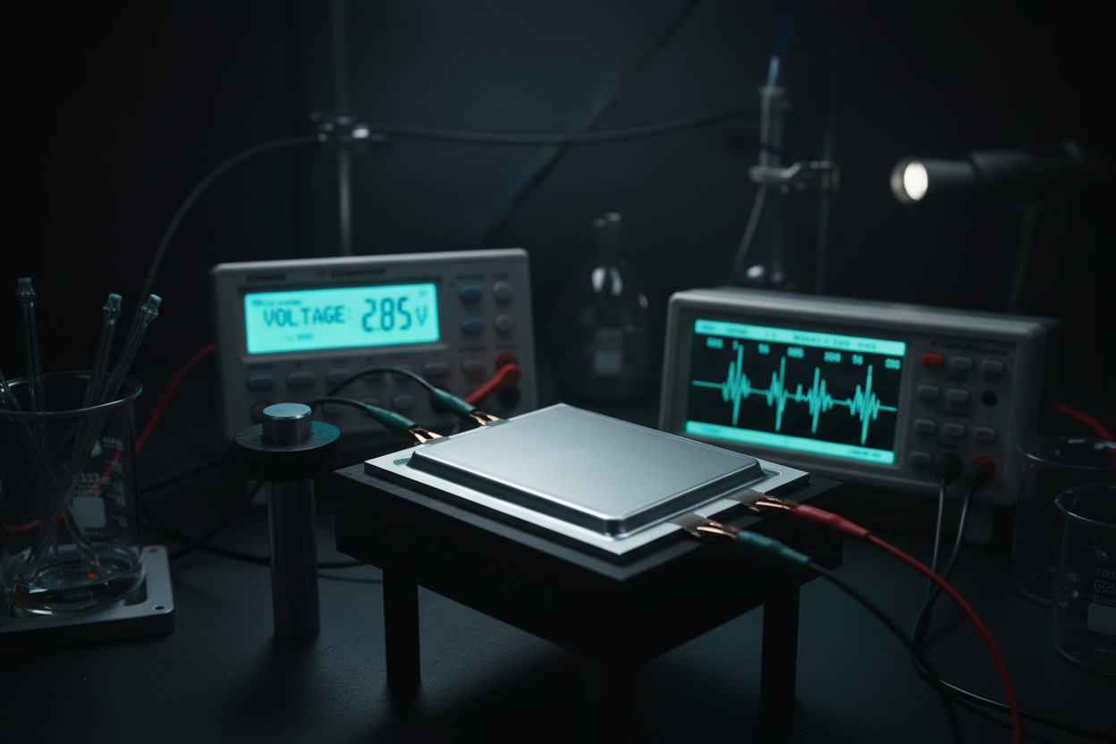 Aluminium-Graphene pouch cell manufactured by Nordische Energy